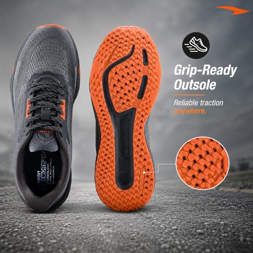 Image of ASIAN Titan-16 Men's Running Shoes | Lightweight Knit Mesh Upper | Breathable Airflow Design | EVA Grip Sole Comfortable Daily Use
