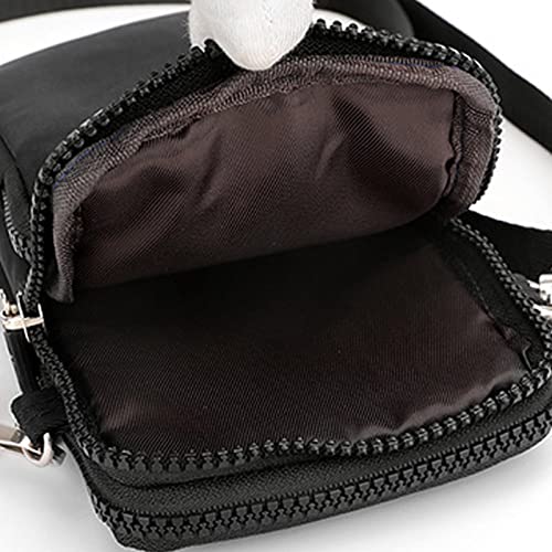 OBiQuzz Schulter Handtasche Einfarbig Nicht Drucken Reißverschluss Umhängetasche Handytasche Hunde Taschen Größere (D, One Size)