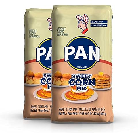 P.A.N. Sweet Corn Mix – Gluten Free Mixture for Cachapas (1.1 lb/Pack of 2) Cover