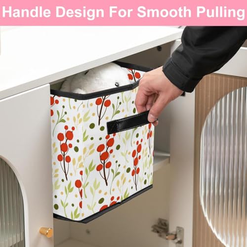 Boîte de rangement pliable avec poignées pour placards et vêtements - 7