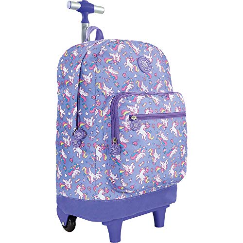 Mala com Rodas 16, Unicórnios, Xeryus Teen, 9134, Roxa