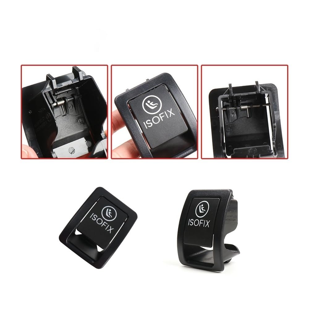 Passend for Mercedes W206, Sicherheitsabdeckung for den hinteren Kindersitz mit ISOFIX-Schalter, Passend for die Abdeckung des Autositzes mit ISOFIX-Schalter for die Benz C-Klasse C200 C260