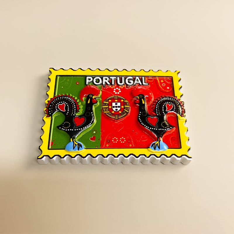 Imán decorativo Portugal Gallo de Barroco 4 x 2 x 6 pulg miniatura 3