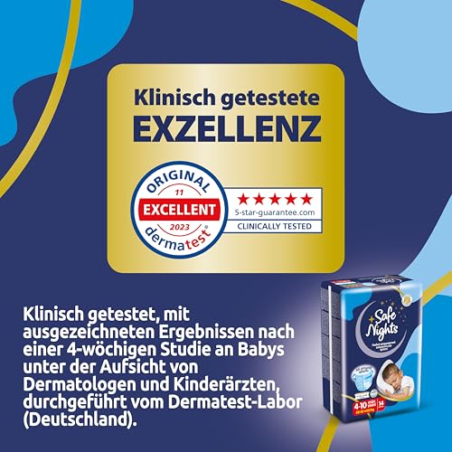 Babylino Safe Nights Boy, Höschen für die Nacht, für Kinder von 4-7 jahren ( 17 - 30 kg), 14 Stück