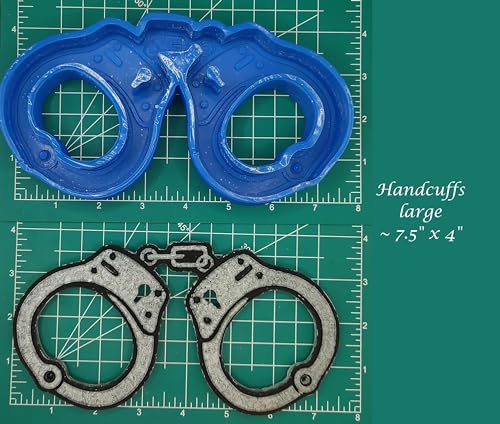 Handcuffs - Silicone Freshie Mold - Large-