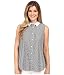 Calvin Klein Women's Striped Pleated-Back Shirt
