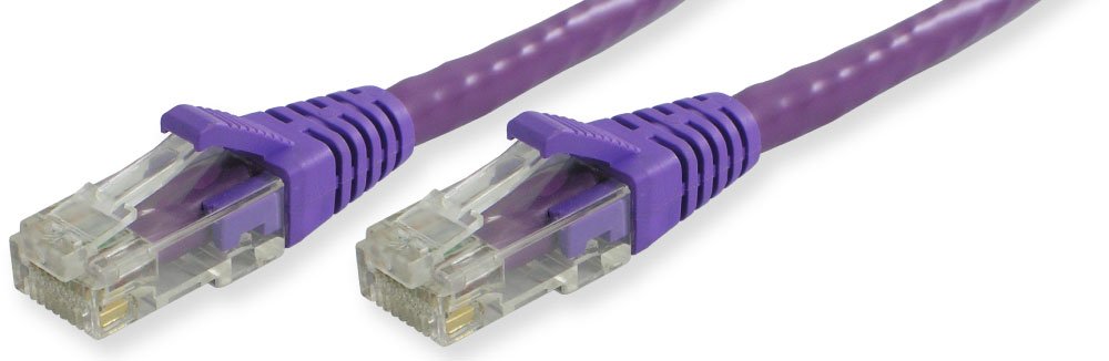 Lynn Electronics OLG10APUV-070 Optilink CAT5E Made in the USA Snagless Ethernet Cable, 70-Feet, Purple