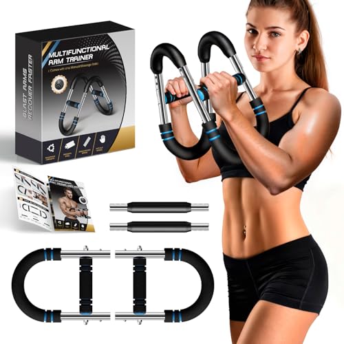 Twister Arm Trainer, Adjustable Twister Arm (30-60 lbs) Chest & Arm Workout Equipment for Men & Women, Ergonomic Detachable Arm Trainer Home Gym Strength Trainer with Anti-Slip Handles & Carry Bag