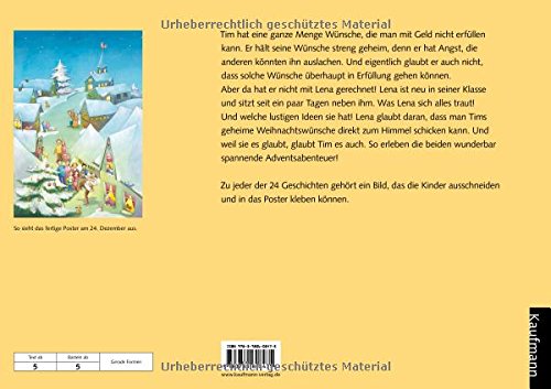 Tims geheime Weihnachtswünsche: Ein Poster-Adventskalender zum Vorlesen und Ausschneiden