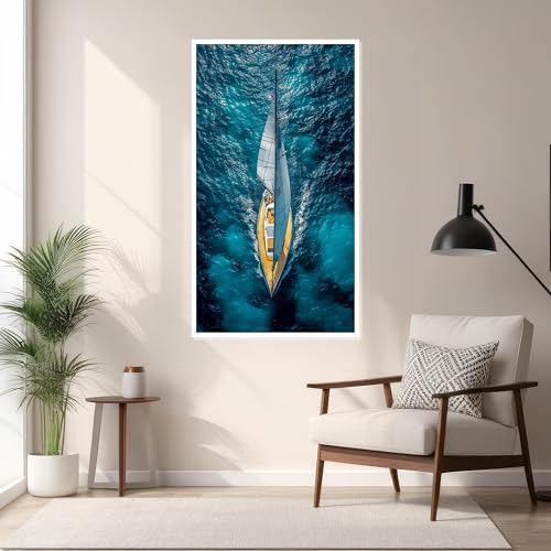 Élégante toile de voile maritime pour une décoration murale raffinée
