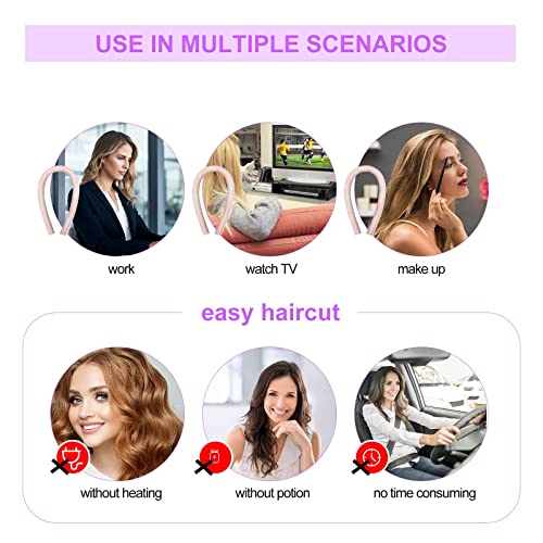 Satin Heatless Hair Curler Set,Hair Curlers To Sleep In,Heatless Curling Rod Headband,Soft Foam Heatless Curls With Hair Roller Clips And Scrunchies,No Heat Overnight Hair Curlers For Long Hair Women (Blue-Pink) #TOP5