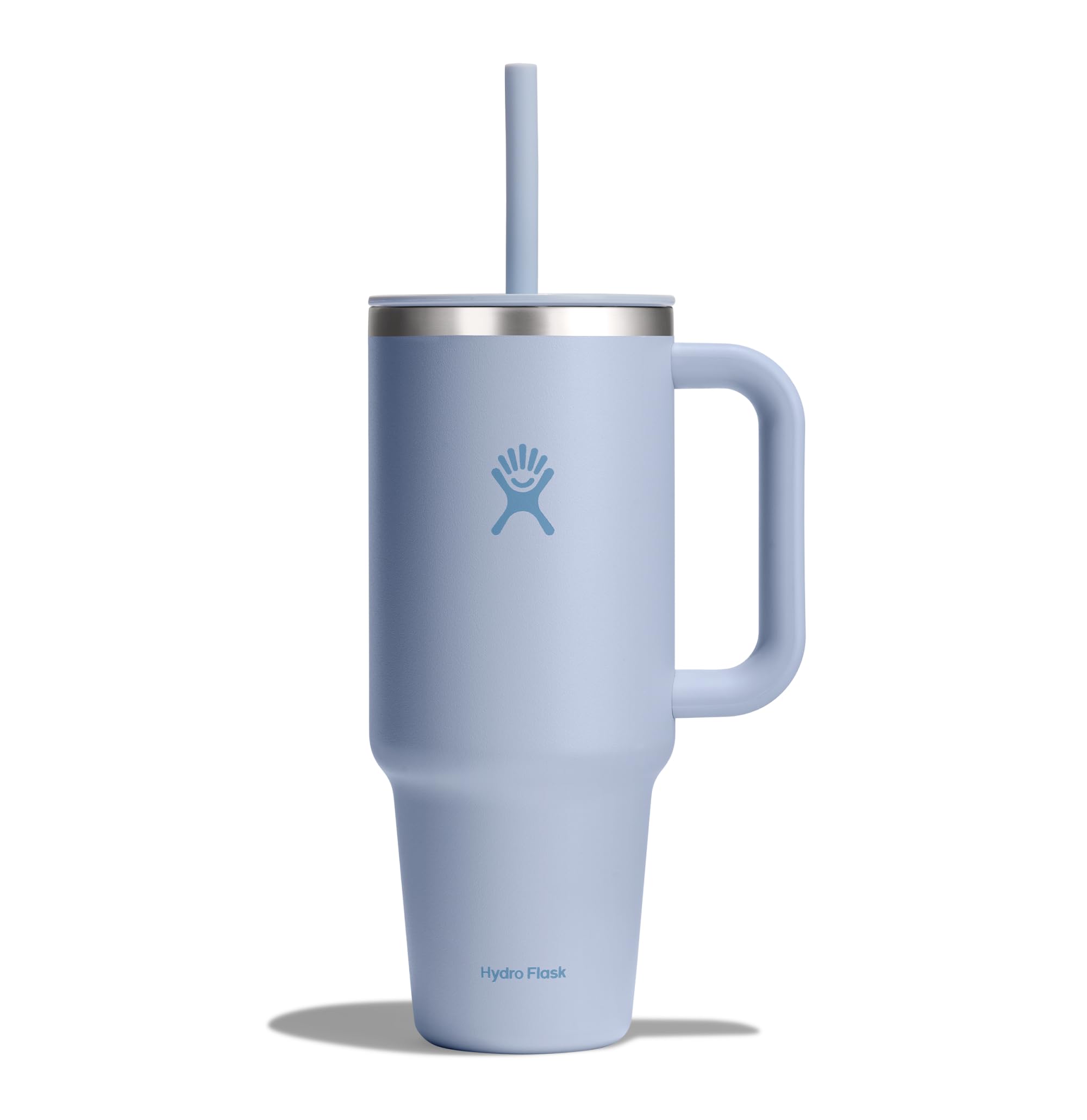 HYDRO FLASK - Travel Tumbler 1180 ml (40 oz) with Closable Press-In Straw Lid - Stainless Steel - Double Wall Vacuum Insulated - Splash resistant lid - Surf