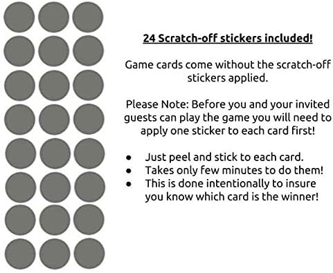 Miniatura 4 de What's In My Diaper Baby Shower - Juego para raspar  24 tarjetas - 1 ganador  Juegos de baby shower  Premios de baby shower  Premios de puerta