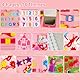 OSDUE Busy Board, Quiet Book Montessori Spielzeug Weichem Filzbuch Activity Board Motorikspielzeug für Frühe Bildung Geschenk Junge Mädchen Baby Sensorik Lernspielzeug für Reise Auto Flugzeug (Rosa)