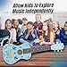 Children’s Blue Wooden Guitar by Marmelada Musica - Mini Guitar for Kids, Toddler Instruments Ages 3-5, Acoustic Instrument for Kids, Beginner Guitars for Kid, Ideal Toy Guitars for Kid Ages 5-9, Blue
