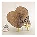 Produktbild Frauen Sonnenhut Big Bow Wide Brim Floppy-Sommer-Hut for Frauen-Strand-Hut-Sonnenschutzvisier (Color : Brown)
