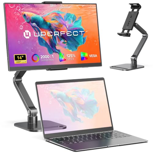 UPERFECT Portable Monitor mit Ständer 14" 125% sRGB 2000:1 Kontrast Matt – Ansicht 1