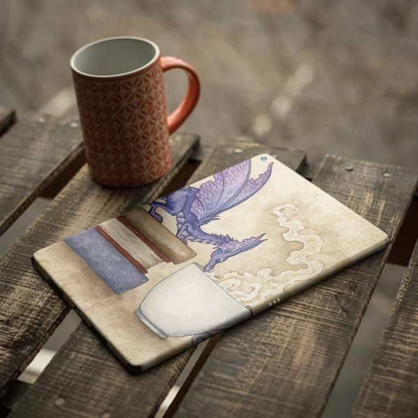 Skinit Decal Tablet skin compatible with iPad Air 10.9in (4th Gen, 2020) - Officially Licensed Whats in Here Coffee Dragon by Amy Brown Design