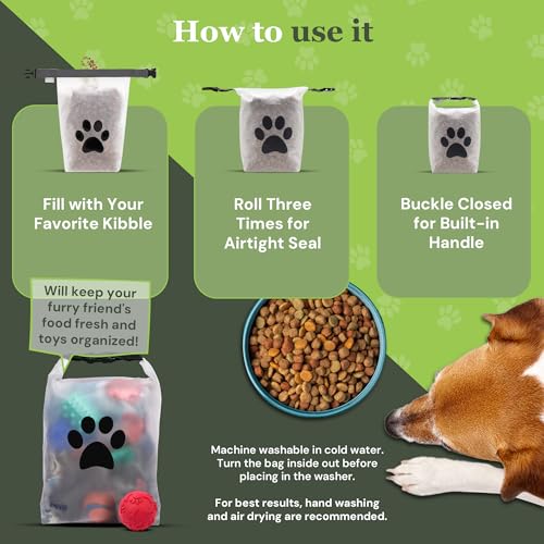 rezip-Roll-Top-Pet-Food-Storage-Bag-14-Cup-BPA-Free-Food-Grade-Pet-Safe-Keeps-Food-Fresh-for-Camping-Dog-Boarding-Weekend-Getaways-Machine-Washable rezip Roll Top Pet Food Storage Bag 14 Cup BPA Free Food Grade Pet Safe Keeps Food Fresh for Camping Dog Boarding Weekend Getaways Machine Washable