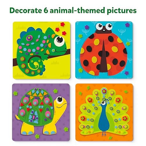 Skillmatics Foam Sticker Art Activity - Animals, Stocking Stuffers, Mess-Free Fun for Kids, 800+ 3D Foam Stickers, DIY Felt Craft Kits, Christmas Gifts for Boys & Girls Ages 3, 4, 5, 6, 7 - Image 5