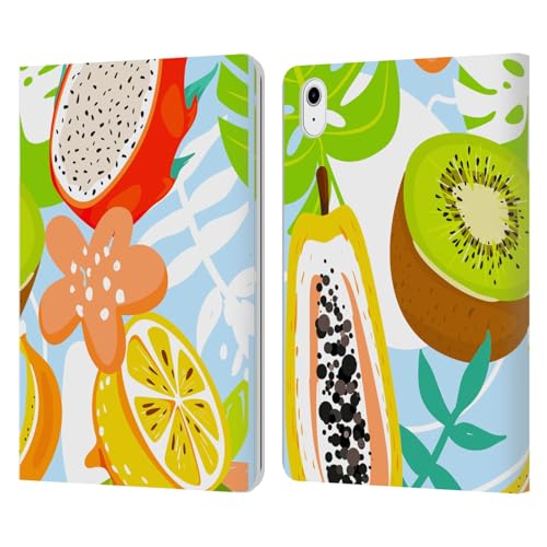 Carcasa de cuero para iPad Air 2020 con diseño Haroulita Frutas