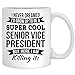 N\A Vice-président Senior Tasse de café Cadeau drôle d'appréciation Nouvelle Tasse de Travail