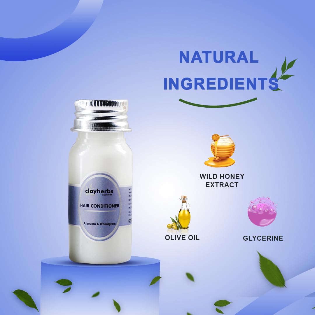 Clayherbs 35ml Luxury Hair Conditioner | Guest House | Hotel Toiletries | Hotel Amenities | Hospital | Marriage Halls | Nourishing | Frizzy hair | Spa (150) 1