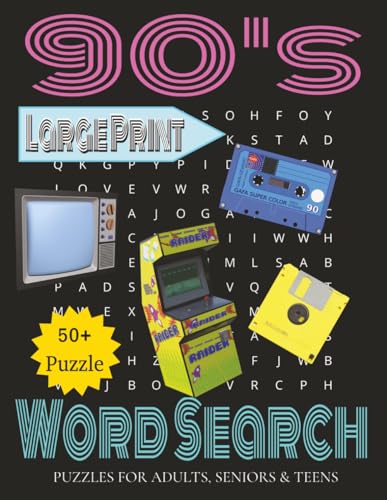Nostalgic 90's Large Print Word Search Puzzle Book: Retro Word Searches with Large Print about Beepers, Dot-com, Boybands and More | 8.5 x 11 inches, ... for Vacations, Holidays and Relaxing Free Ti image 2