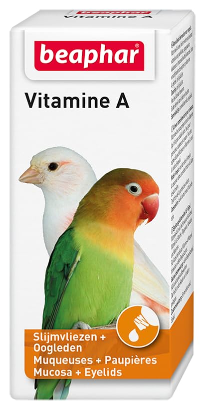 Beaphar Vitamina A para Aves: Canarios, periquitos, cacatúas y papagayos - 20ml