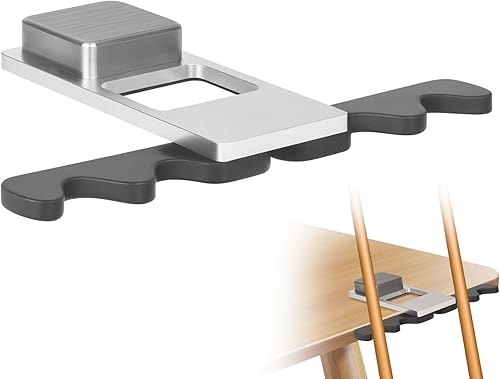 LAKE OF FIRE Soporte para palo de billar  Base ponderada de acero inoxidable con 4 tacos de garra, organizador portátil para tacos de billar para