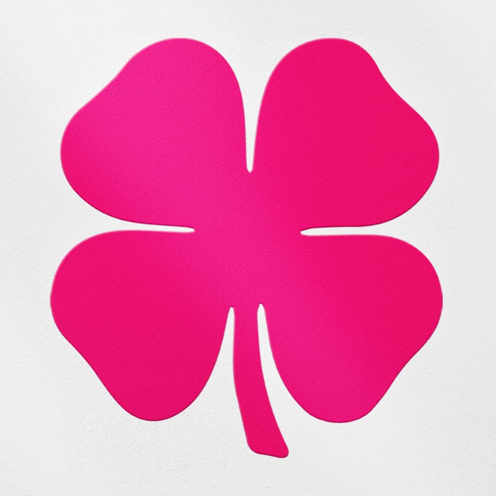 6 Pack Green Shamrock 4-Leaf Clover Vinyl Decals – 3" Glossy Stickers For Windows, Laptops, Mugs