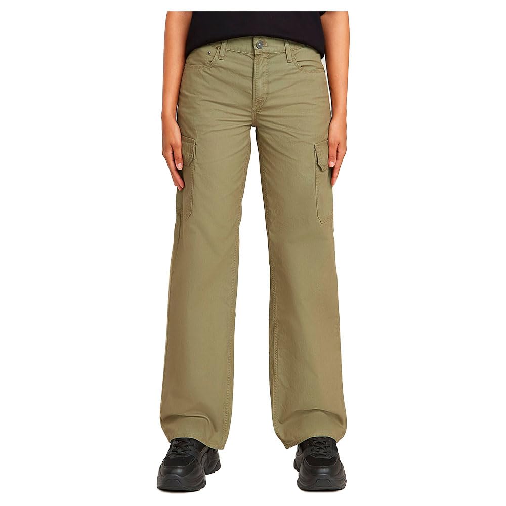 G-Star Women's Judee Low Waist Cargo Pants, Green (ensis green gd D24673-D388-G544), 29W / 30L