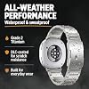 Correa de titanio para Samsung Galaxy Watch 9 y Watch8, Classic 40/44/46mm | resistente a rayones con recubrimiento de carbono tipo diamante, pulsera de titanio con cierre plegable, correa de titanio a juego de color 8