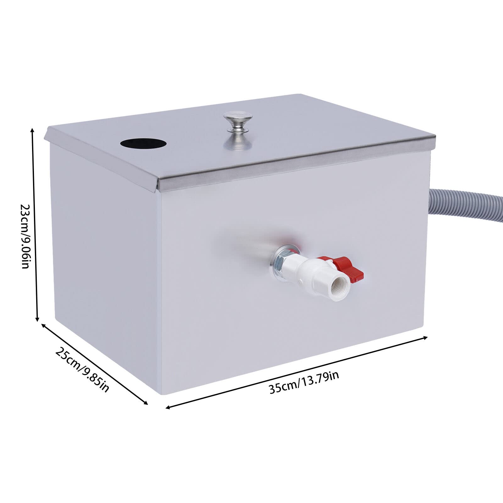 Separatore Di Grasso In Acciaio Inox - Per Cucina, Scarichi, Olio - 35x25x23 Cm - Foto 10