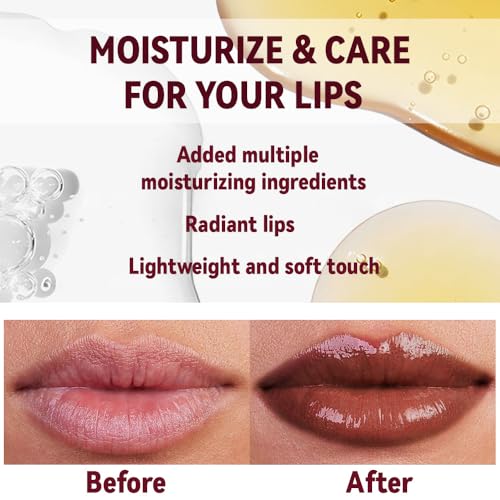 Image of 2Pc Butter Lipstick Tinted Lip Balm, Shine Moisturizing Plumper Lipstick for Women, Natural Nourishing Hydrating Lip Gloss Stain for Dry Lips, Lightweight Lip Liner Care Vegan Makeup, 01 & 02