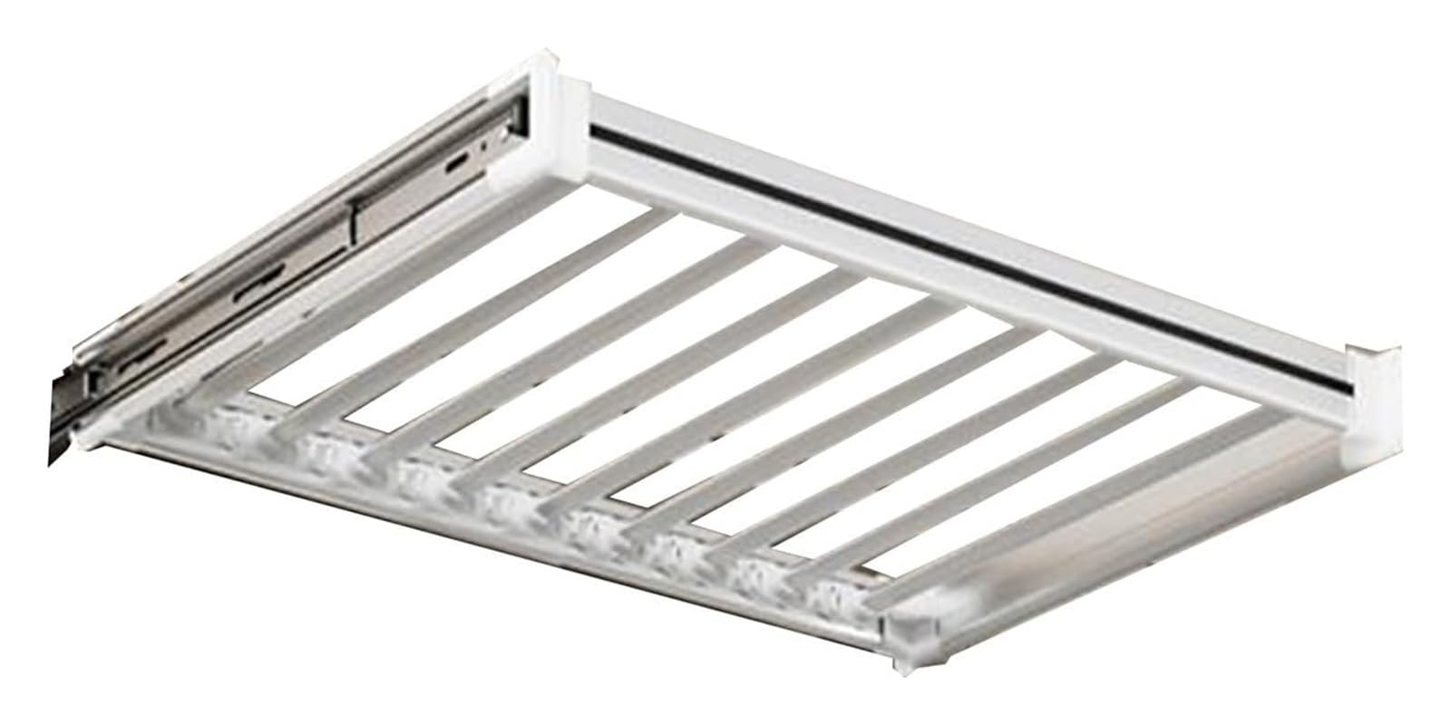 WMYYZYQ Pull Out Pants Rack for Closet, Pull Out Trousers Rack Drawer, Adjustable Hanging Rod, Very Suitable for Drying Clothes Above The Washing Machine,White-450-600mm