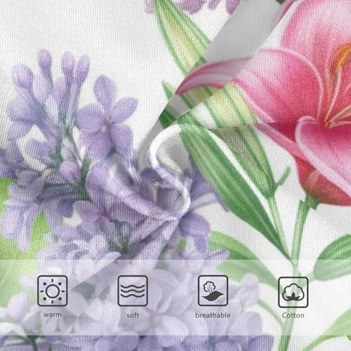 Florals Toddler Girls Underwear 2t Cotton Cute Panties Girl Lilies Lilac Flowers Kids Briefs Undies3