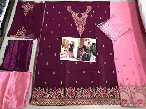 Image of SHAFNUFAB Womens Net Semi Stitched for Ladies use for women for lehenga suit for punjabi And lehenga suit for for wedding