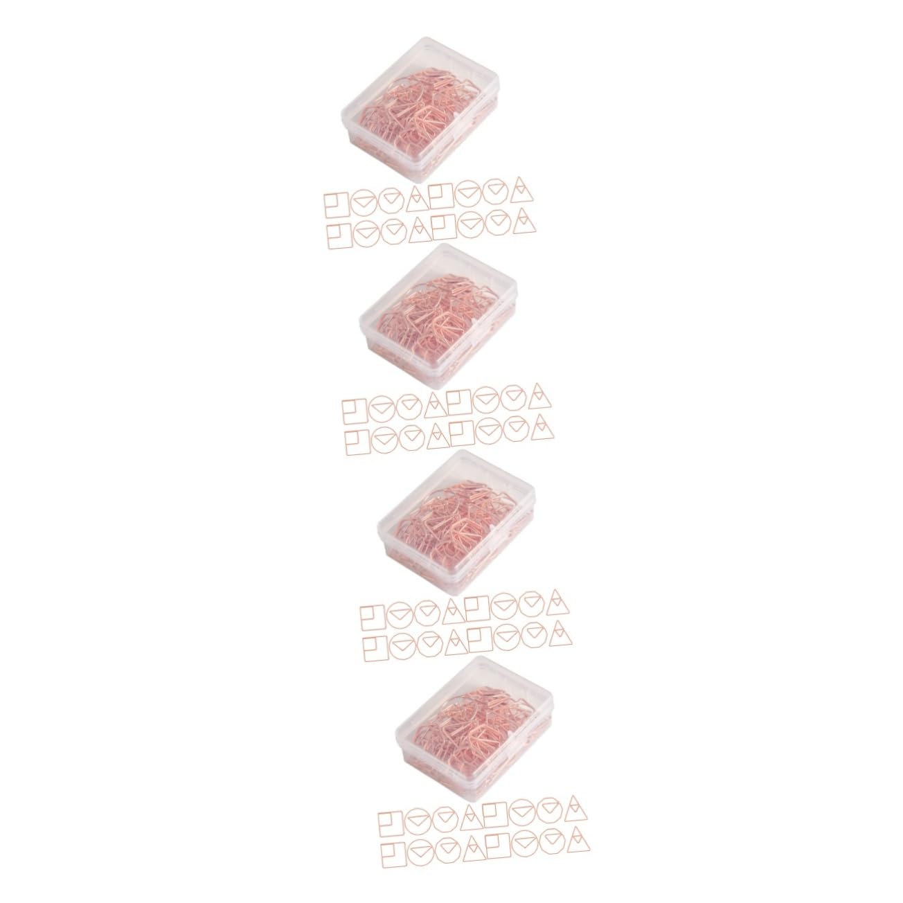 SHINEOFI 240pezzi Graffette Decorative Design Chic e Geometriche Fermagli Per Documenti Per e Scuola