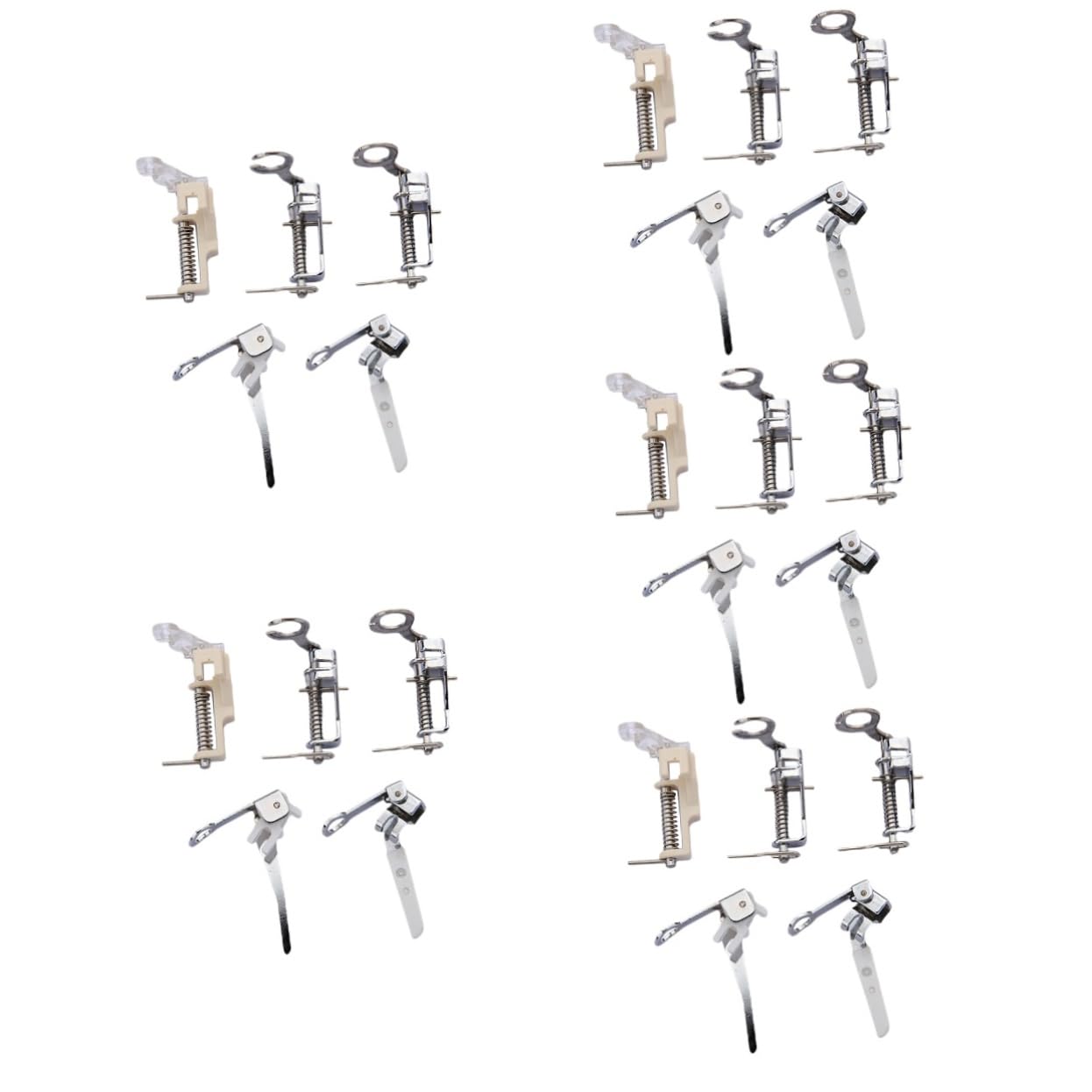 jojofuny 5 Set Piedino per Trapuntatura A Mano Libera Piedino Punto Raso Materiale per Cucire Piccolo Sewing Machine Piedino per Cucire Portatile Fornitura di Cucito Addominali 5 Pezzi * 5
