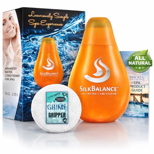Silk Balance hot tub 76oz or 38oz Silkbalance Conditioner with Grime Gripper for Silk spa Spas Macke Product Guide for Hot Tubs & Spas