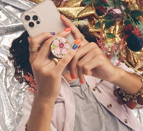 Image of PopSockets Phone Grip with Expanding Kickstand, Enamel Cherry Blossom