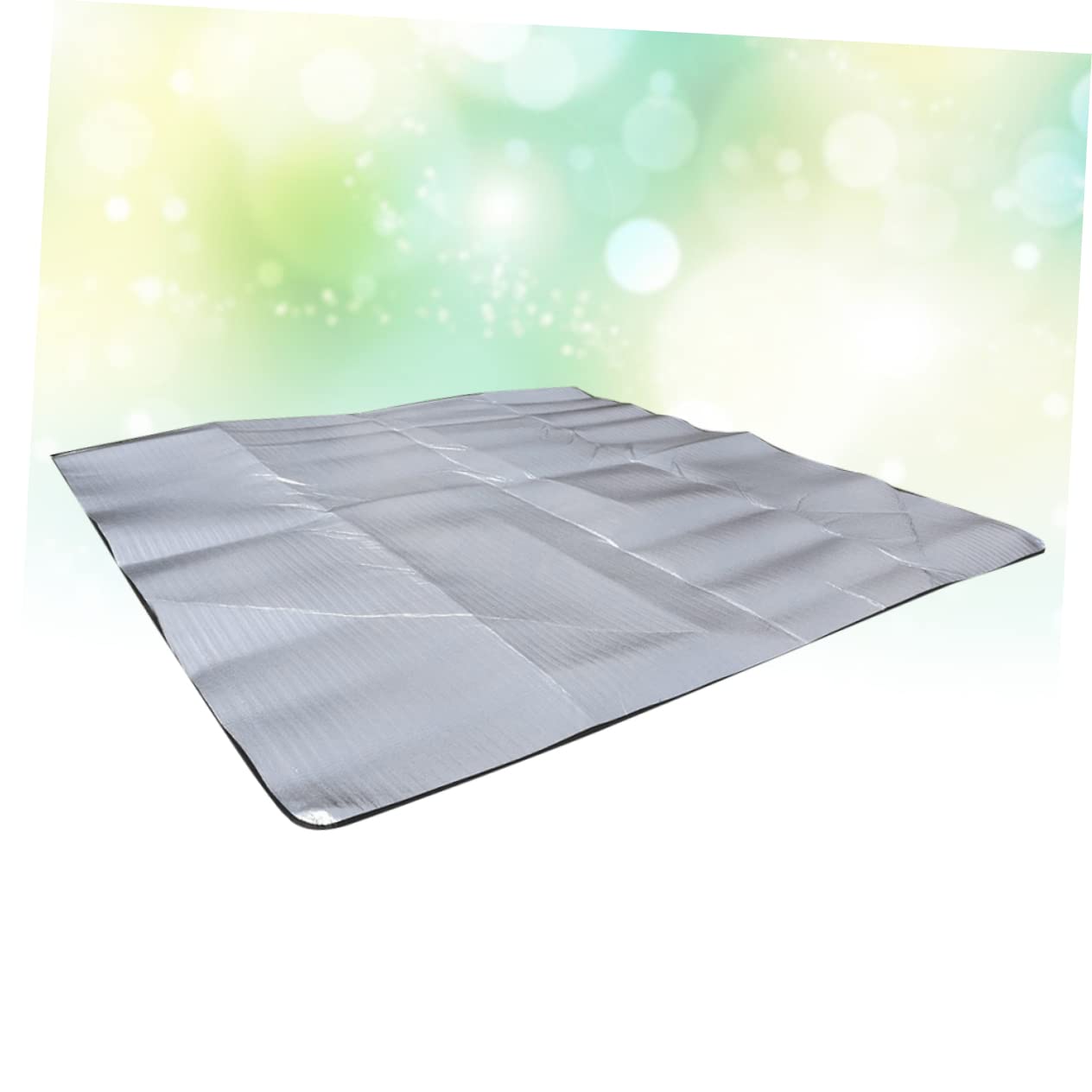 BESTonZON Esterilla para Picnic y Camping 200x200 Cm, Alfombra Aluminio 2,5 Mm Portátil y Aislante Térmica, Manta Plegable con Bolsa para Actividades al Aire Libre