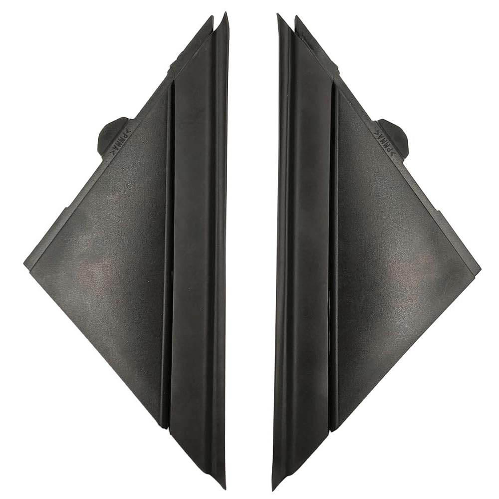2x Specchietto Retrovisore Esterno Triangolo Piastra di compatibile con FIAT 500 2012 2013 2014 2015 2016 2017 1SH17KX7AA + 1SH17KX7AA (Nero opaco L R)