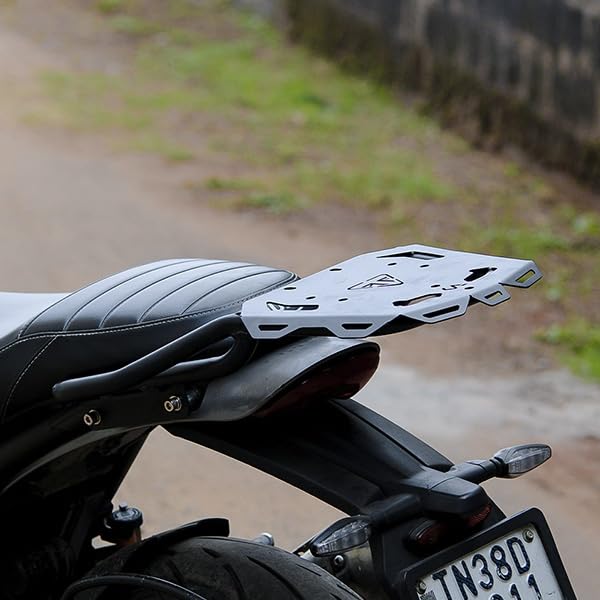 Image of Premium Luggage Carrier | Top Rack | Luggage Rack Compatible with Triumph Speed 400 |Speed T4 | Scrambler 400X | Scrambler 400XC | Thruxton (TOP Rack - ADV)