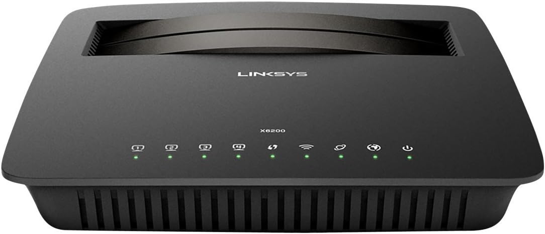 LinksysX6200 Dual Band AC750 Gigabit Wireless ADSL/VDSL Wi-Fi Modem Router
