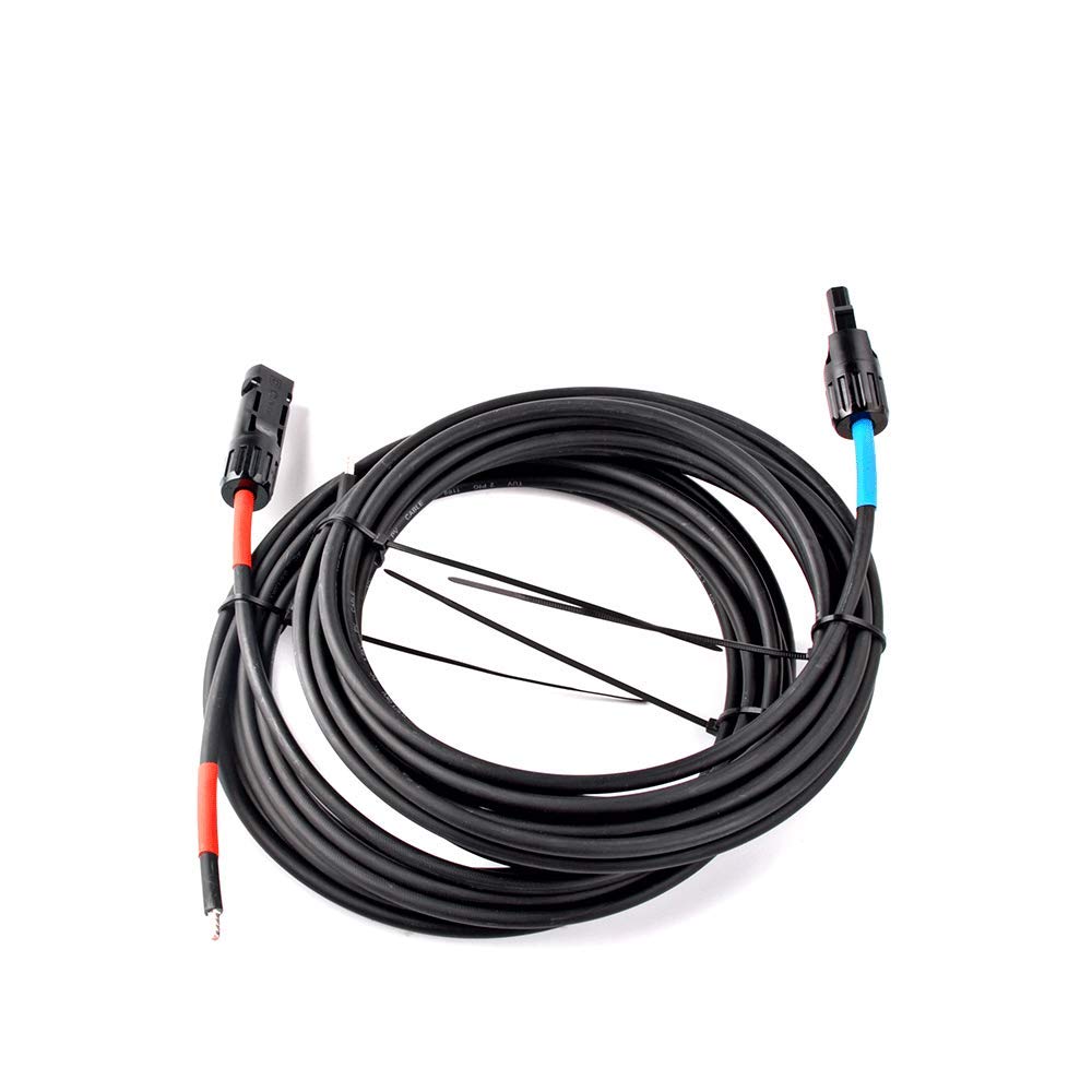 WATTHOUR MVK – 4mm2 and 6mm2 connection cable solar module to charge controller MC4 compatible, 5m, Black