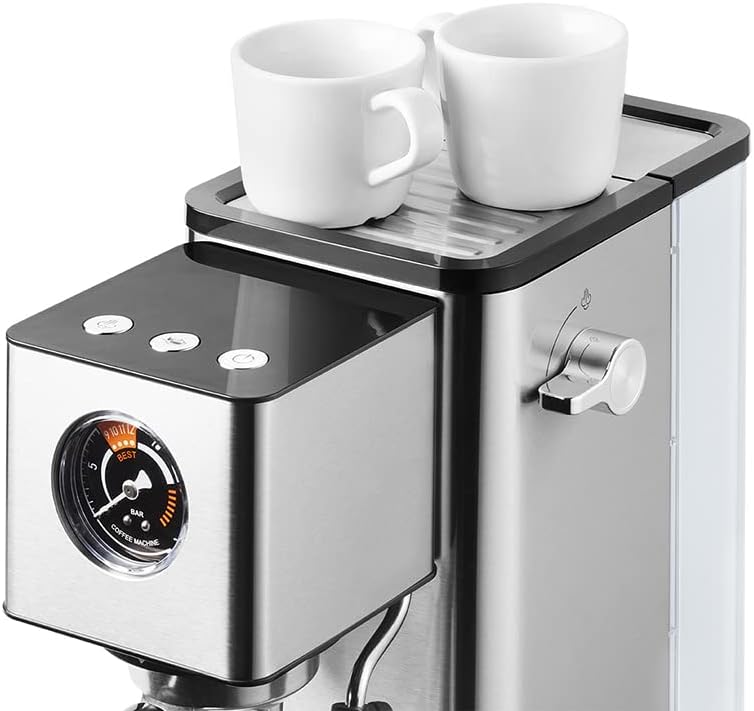 Catler Macchina Expresso, Cappuccino e Latte, Pompa Italiana 20 Bar e Montalatte - Macchina Caffè Expresso, Thermoblock, con Ugello Vapore brevettato, Barista Express ES300 Catler Macchina Expresso, Cappuccino e Latte, Pompa Italiana 20 Bar e Montalatte - Macchina Caffè Expresso, Thermoblock, con Ugello Vapore brevettato, Barista Express ES300