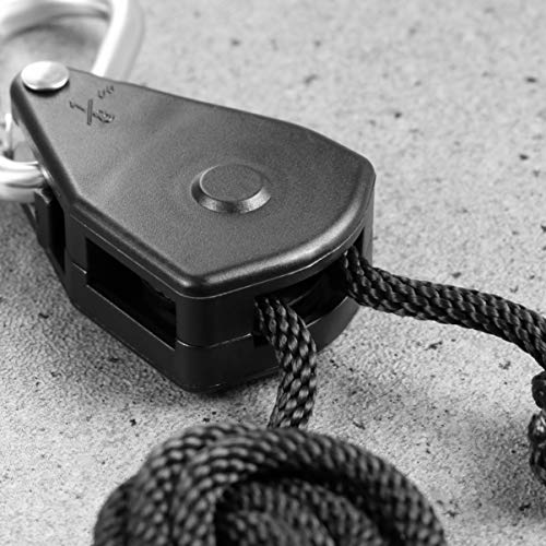 Cabides de luz de cultivo ULTECHVO de 1/8 polegada, resistente e ajustável, cabide de corda para ilu