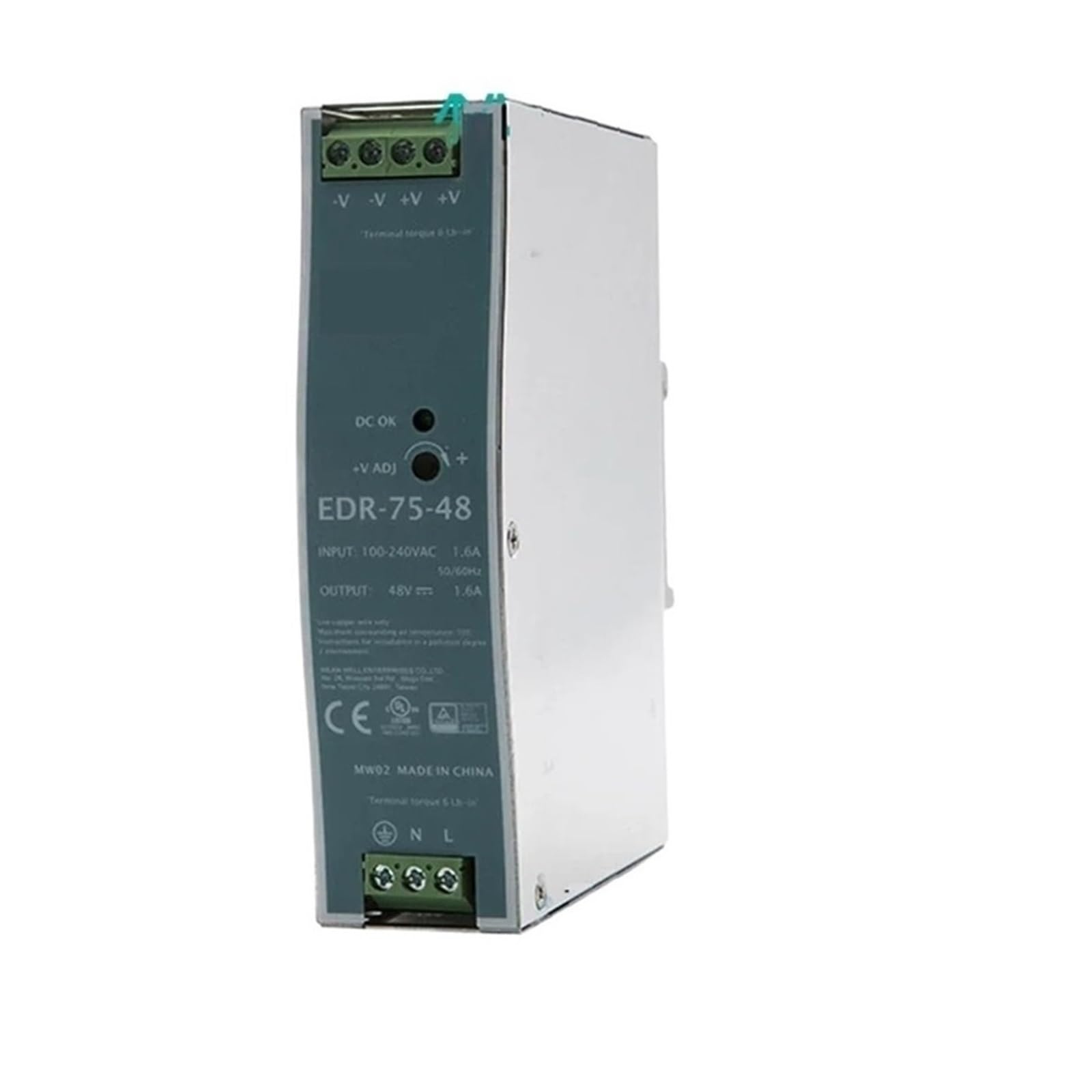EDR-75-24 alimentation industrielle 75W contre les pannes de tableaux électriques